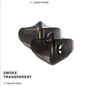 XC99 Smoke transparent face mask - Unisex style.